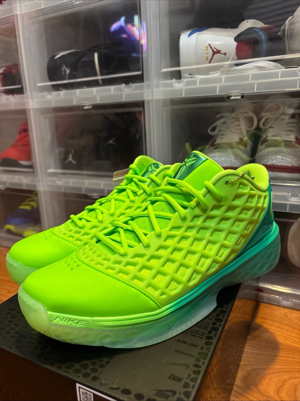 Nike Kobe 3 Low Protro Grinch IV7127-300 Basketball Shoes Men’s Sz 12 NWB No Lid